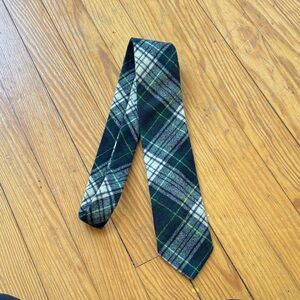 Pendleton Green Plaid Wool Tie